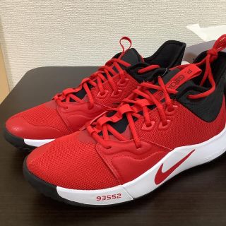 ナイキ(NIKE)の新品未使用　NIKE  PG3 EP 赤　27.0(スニーカー)