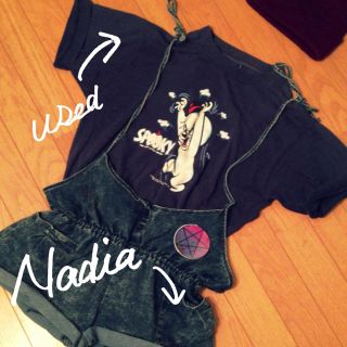 ナディア(NADIA)のNadiaサロペット♡Tシャツセット♡(セット/コーデ)