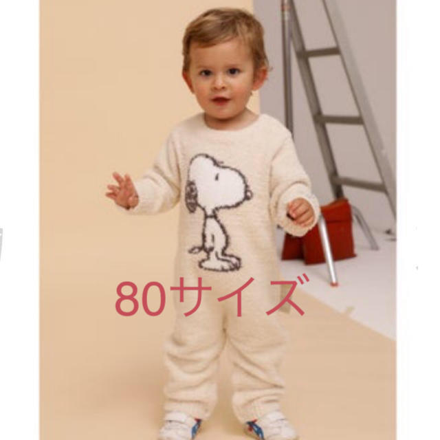 キッズ/ベビー/マタニティ新品☆ 【PEANUTS】ベビモコジャガード baby ロンパース