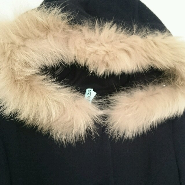Feroux(フェルゥ)のferoux 黒のウールコート レディースのジャケット/アウター(ロングコート)の商品写真