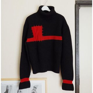 ジエダ(Jieda)のkudos TOMORROW'S KIDS SWEATER BLACK クードス(ニット/セーター)