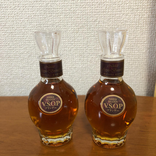 ニッカウヰスキー(ニッカウイスキー)のニッカ　ブランデー VSOP  50m ミニボトル2本 食品/飲料/酒の酒(ブランデー)の商品写真