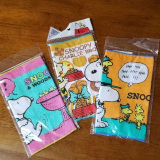 スヌーピー(SNOOPY)の値下げ！ スヌーピー ミニタオル 3枚セット(その他)