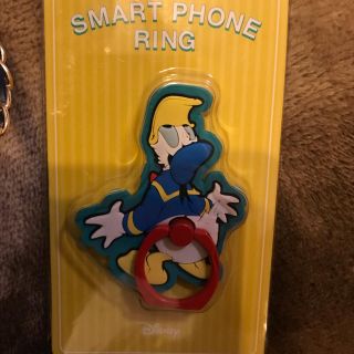 ディズニー(Disney)のディズニー　ドナルド　スマホリング(iPhoneケース)