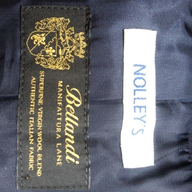 NOLLEY'S(ノーリーズ)のNOLLEYSフード付コート紺 レディースのジャケット/アウター(ロングコート)の商品写真