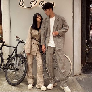 再入荷74.韓国系 スーツセットアップ 系 モード系 秋冬春コーデ