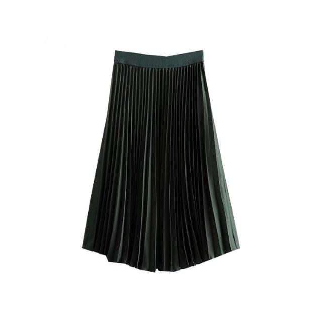 ZARA(ザラ)の958★カーキ プリーツ フレアスカート   レディースのスカート(ひざ丈スカート)の商品写真