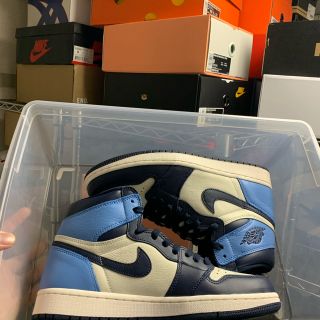 ナイキ(NIKE)の(26.5) air jordan 1 obsidian(スニーカー)