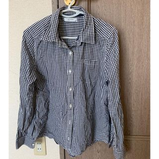 ライトオン(Right-on)の黒のチェックシャツ　Lサイズ　Right-on(シャツ/ブラウス(長袖/七分))