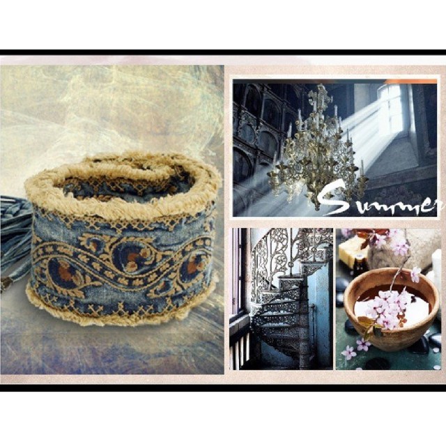 ボヘミアン 太  デニムベルト 編み込み 刺繍 ボヘミアンベルト 太 レディースのファッション小物(ベルト)の商品写真