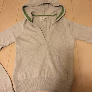 トミーヒルフィガー(TOMMY HILFIGER)のグレーニットパーカー(パーカー)