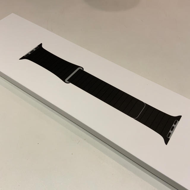 (純正品) Apple Watch レザーループ 44mm ブラック