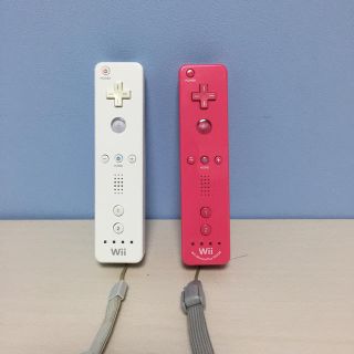 ウィー(Wii)のWii  リモコン シロ ピンク 2個(その他)