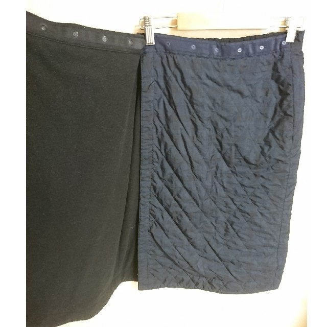 UNIQLO(ユニクロ)の【ミルキー1274様】フリース キルティング 巻きスカート レディースのスカート(ひざ丈スカート)の商品写真