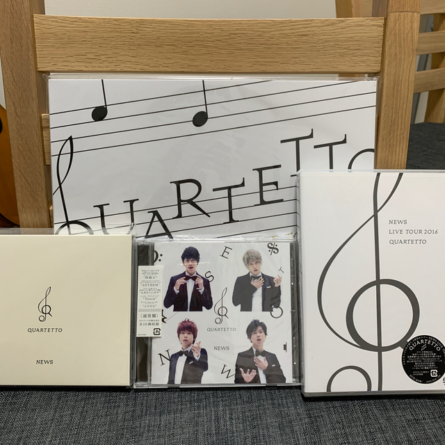 NEWS QUARTETTO(初回盤)LIVE DVDとアルバムのフルセット