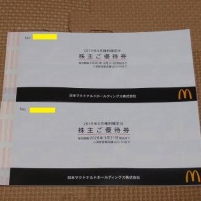 ★送料無料★マクドナルド　株主優待　2冊