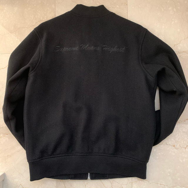 Supreme(シュプリーム)のkyy様専用　 old english zip varsity jacket メンズのジャケット/アウター(スタジャン)の商品写真