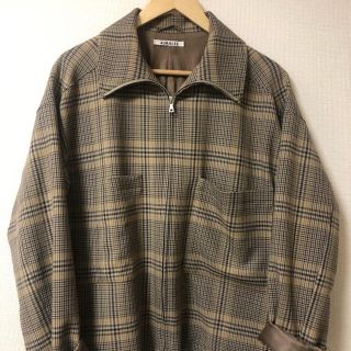 コモリ(COMOLI)のWOOL SERGE CHECK ZIP-UP BLOUSON オーラリー(ブルゾン)