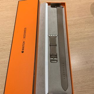 エルメス(Hermes)の(正規品) Apple Watch ドゥブルトゥール エルメス エトゥープ 40(レザーベルト)