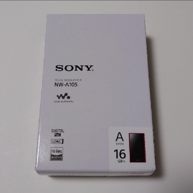 新品未使用 Sony  ウォークマン 
NW-A105 16GB レッド