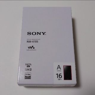 ウォークマン(WALKMAN)の新品未使用 Sony  ウォークマン 
NW-A105 16GB レッド(ポータブルプレーヤー)