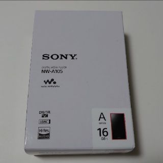 ウォークマン(WALKMAN)の新品未使用 Sony  ウォークマン NW-A105 16GB オレンジ(ポータブルプレーヤー)