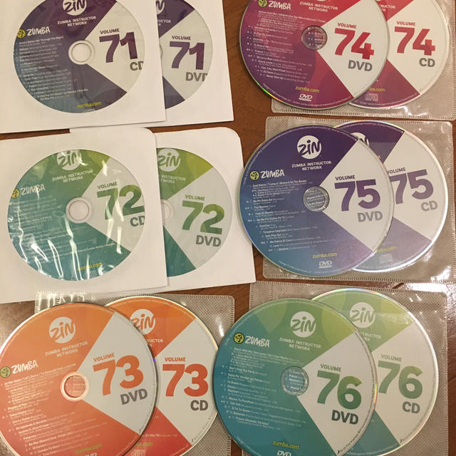 ZUMBA CD&DVDセット　ZIN65〜81