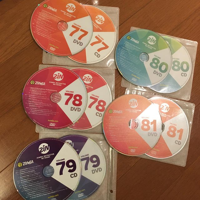 ZUMBA CD&DVDセット　ZIN65〜81