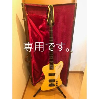 ギブソン(Gibson)のギブソンサンダーバード 激鳴り希少91年Cホワイト フルオリジナル エボニー指板(エレキベース)