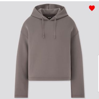 ユニクロ(UNIQLO)のドライソフトスウェットプルパーカ　グレー　XL(パーカー)