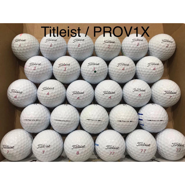 Titleist(タイトリスト)の65.《PROV1X》28球 Titleist 人気銘柄 ロストボール スポーツ/アウトドアのゴルフ(その他)の商品写真