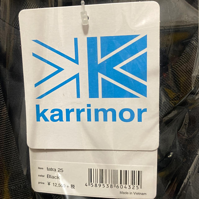 karrimor(カリマー)のkarrimor tatra 25 black  メンズのバッグ(バッグパック/リュック)の商品写真