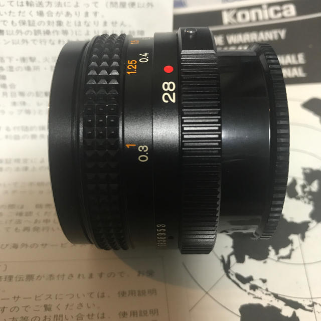 KONICA MINOLTA(コニカミノルタ)のKonica 28mmf3.5 HEXANON AR 美品 スマホ/家電/カメラのカメラ(レンズ(単焦点))の商品写真