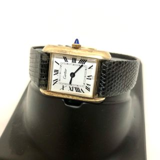Cartier - カルティエ マスト タンク 18K GP ヴェルメイユ 手巻き 可動 ...