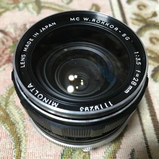 コニカミノルタ(KONICA MINOLTA)のMC W.ROKKOR-SG f=28mm 1:3.5 中古(レンズ(単焦点))