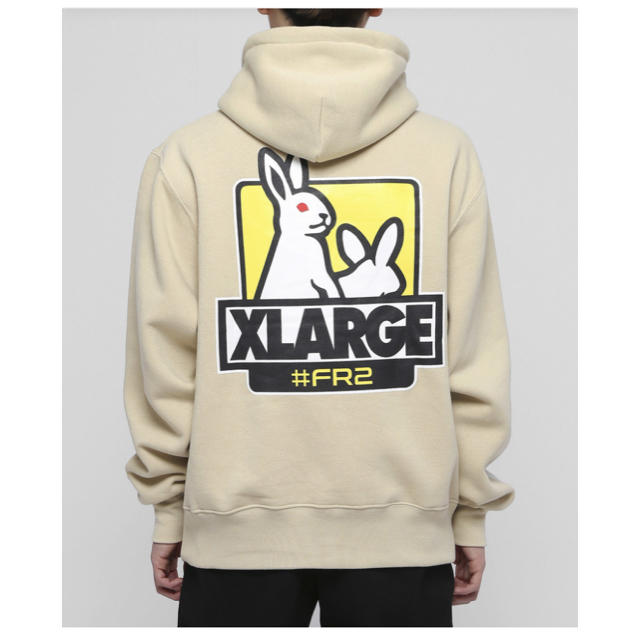 XLARGE - FR2 × xlarge パーカー ベージュLの通販 by 明太鼓's shop ...