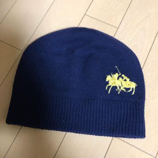 ポロラルフローレン(POLO RALPH LAUREN)の再値下げ！ラルフローレン ニット帽 ネイビー(ニット帽/ビーニー)