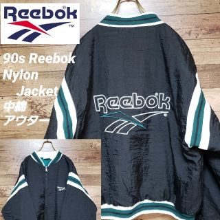 リーボック(Reebok)のセール中《激レア》リーボック 90sナイロンブルゾン ベクター刺繍ロゴ 中綿(ブルゾン)