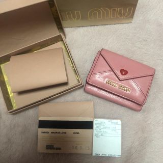 ミュウミュウ(miumiu)のmiumiu ラブレター　財布(財布)