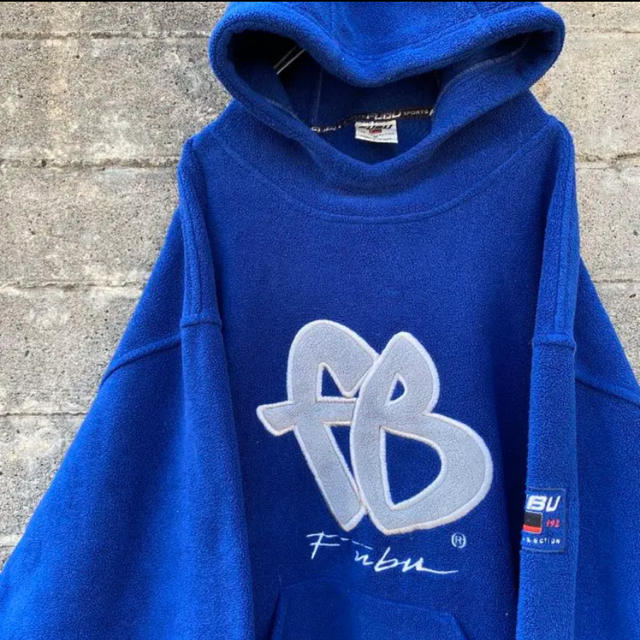 90’s FUBU フリース プルオーバーパーカー オーバーサイズ 海外規格品