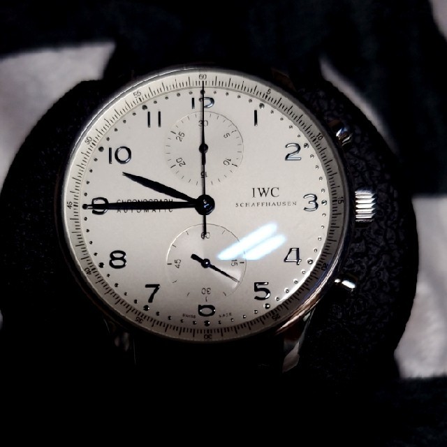IWC(インターナショナルウォッチカンパニー)のIWC インター ポルトギーゼ クロノ 青針  IW371446 メンズの時計(腕時計(アナログ))の商品写真