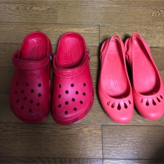 クロックス(crocs)のクロックス　crocs サンダル　2点　(サンダル)