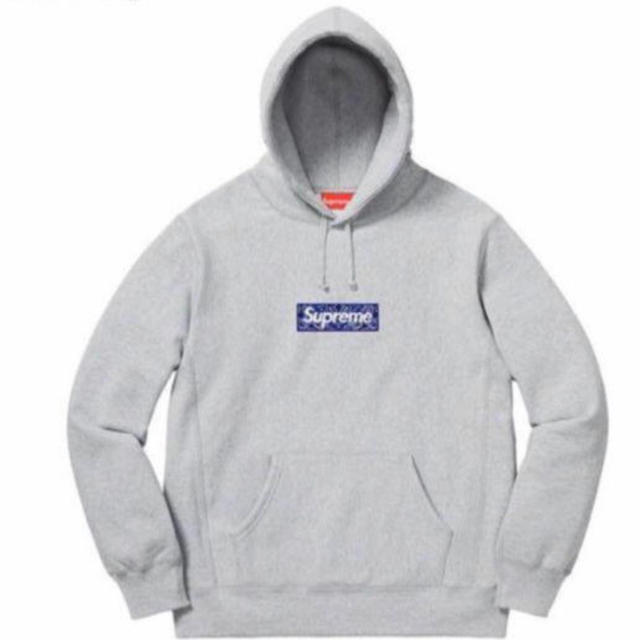 トップスM supreme bandana box logo hooded