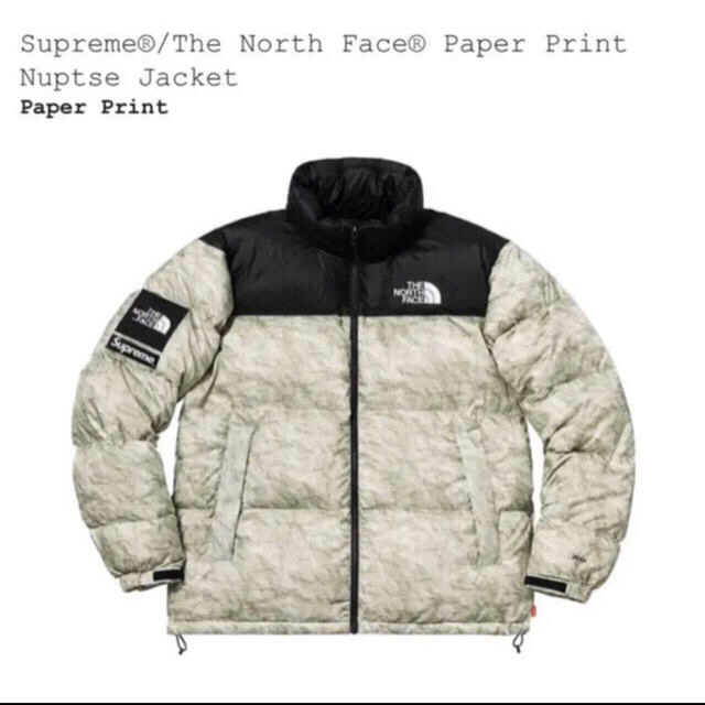 Supreme(シュプリーム)のSupreme North Face Paper Nuptse ヌプシ Mサイズ メンズのジャケット/アウター(ダウンジャケット)の商品写真