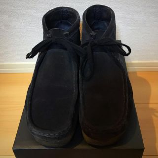 クラークス(Clarks)のClark's ワラビーブーツ　ネイビー　9インチ(ブーツ)