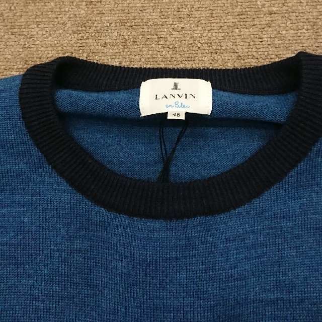 LANVIN en Bleu(ランバンオンブルー)のランバンオンブルー ニットセーター48未使用 メンズのトップス(ニット/セーター)の商品写真