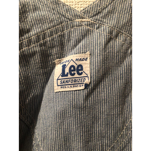 股に穴等使用感ありますLee オーバーオール　オールインワン　ヒッコリー　ビンテージ　vintage