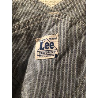 リー(Lee)の40s LEE オーバーオール ヒッコリー ハウスタグ ロングL デニム リー(サロペット/オーバーオール)