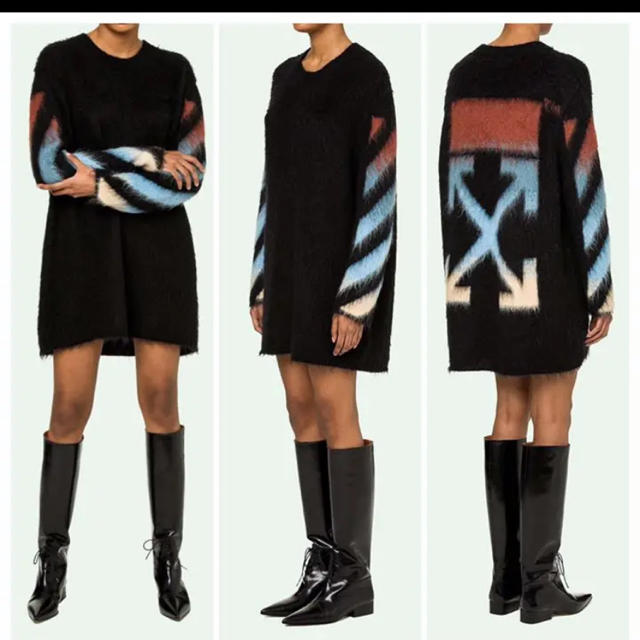 大人気新作 OFF-WHITE - off-white オフホワイト クルーネック セーター ニット/セーター 大人気新作 OFF-WHITE - off-white オフホワイト クルーネック セーター ニット/セーター