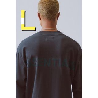 フィアオブゴッド(FEAR OF GOD)のFOG Essentials エッセンシャルズ　ロンＴ　ブラック　サイズ L(Tシャツ/カットソー(七分/長袖))